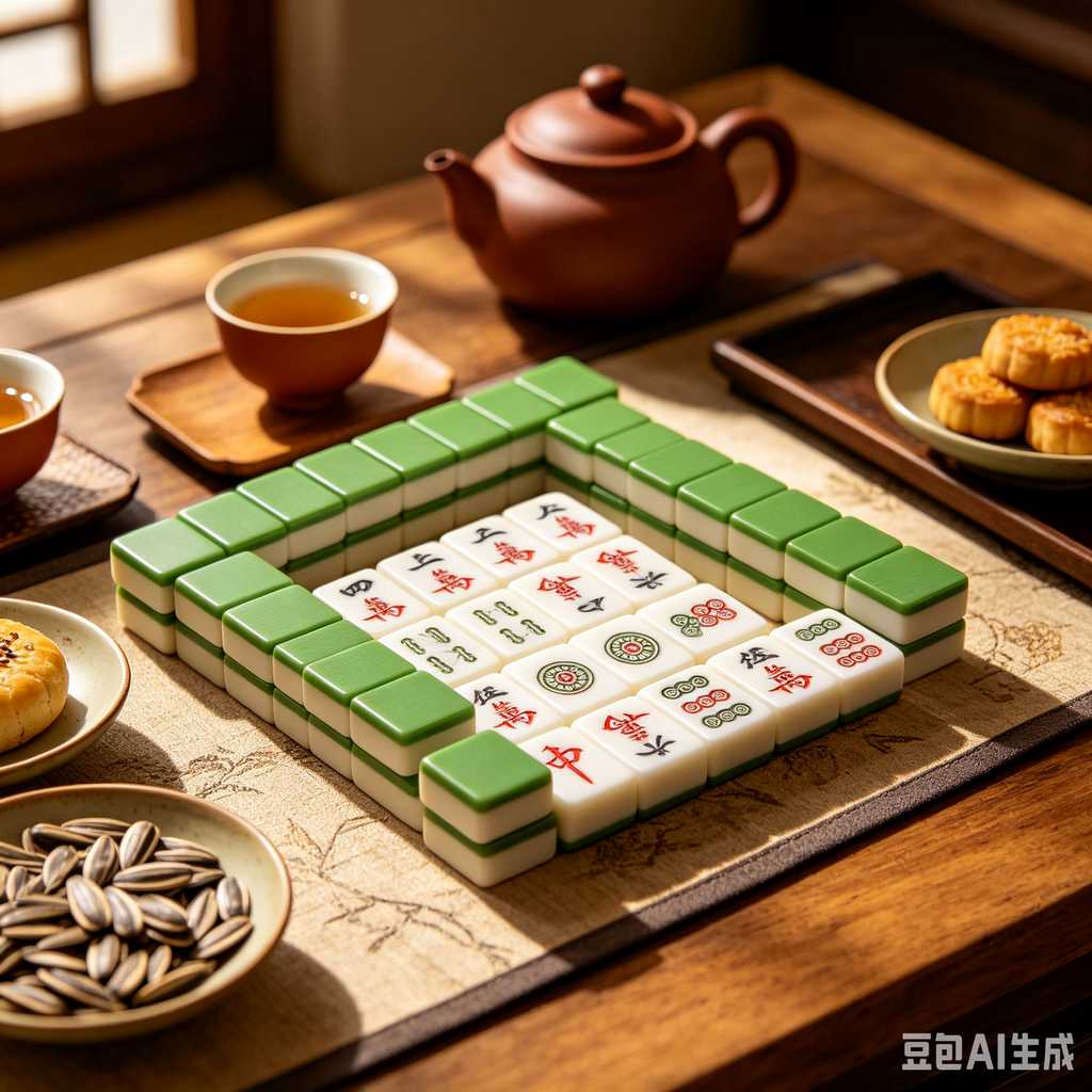 modern oriental mahjong set